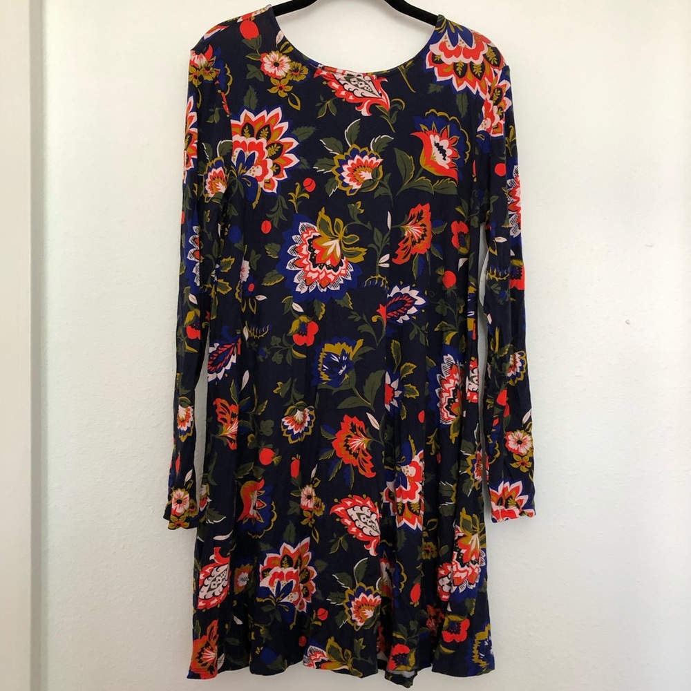 NWT Floral Jersey Swing Dress